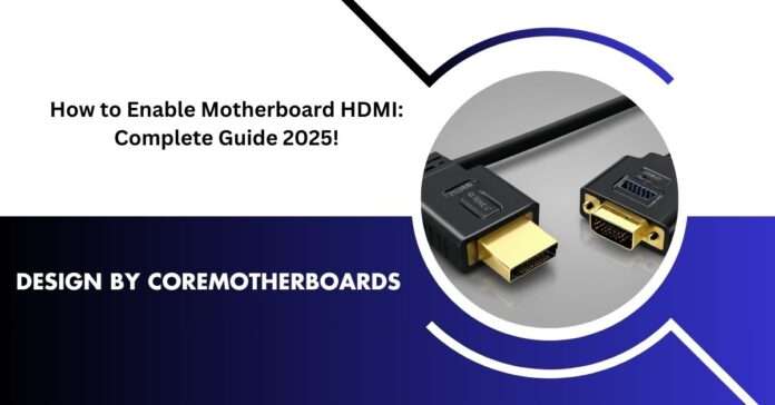 How to Enable Motherboard HDMI: Complete Step-by-Step Guide 2025!