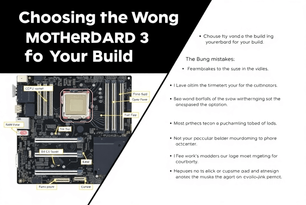 2. Choosing the Wrong Motherboard for Your Build